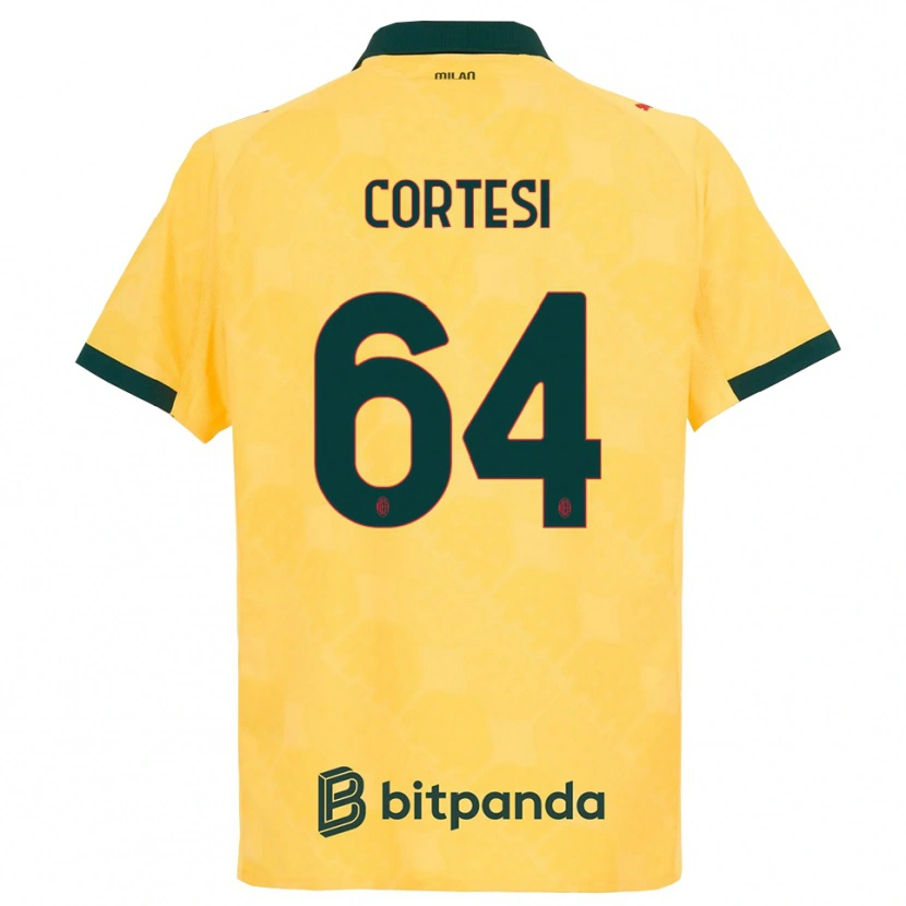 Danxen Kinder Selena Cortesi #64 Gelb Schwarz Ausweichtrikot Trikot 2025/26 T-Shirt Österreich