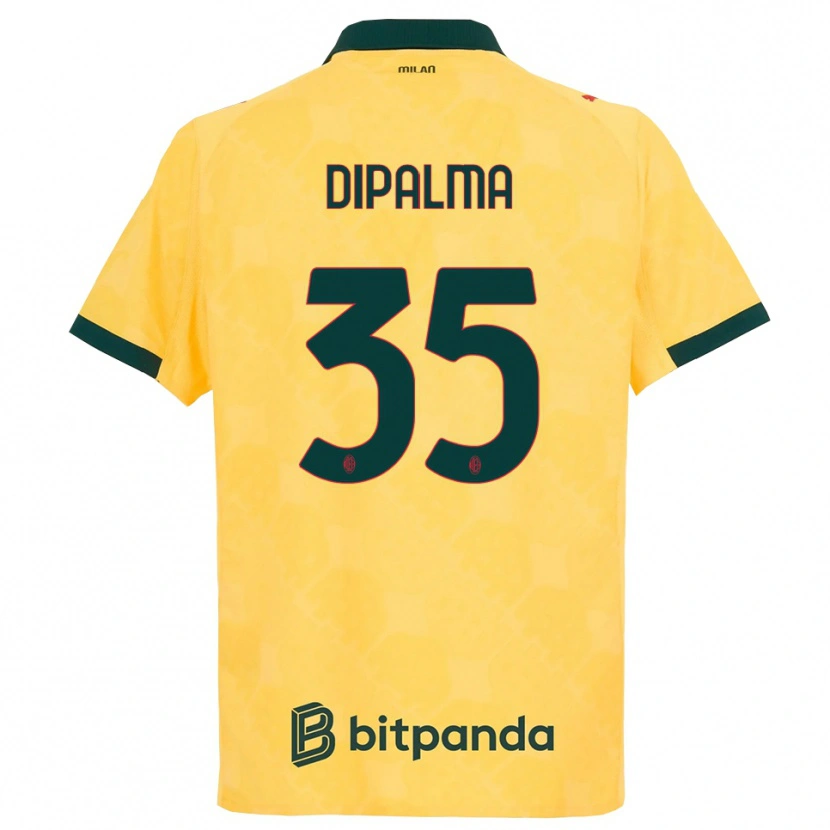 Danxen Kinder Matteo Dipalma #35 Gelb Schwarz Ausweichtrikot Trikot 2025/26 T-Shirt Österreich
