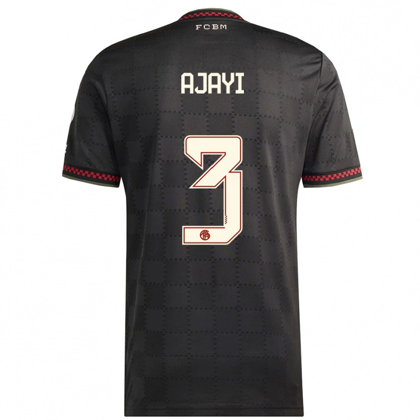 Danxen Kinder Richard Ajayi #3 Schwarz Weiß Ausweichtrikot Trikot 2025/26 T-Shirt Österreich