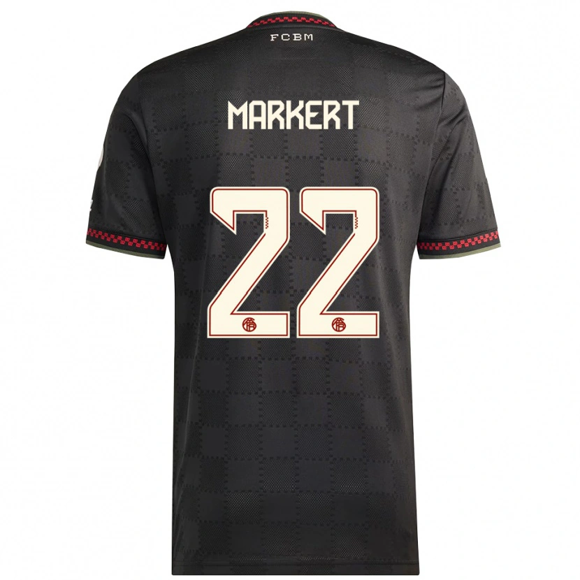 Danxen Kinder Leon Markert #22 Schwarz Weiß Ausweichtrikot Trikot 2025/26 T-Shirt Österreich