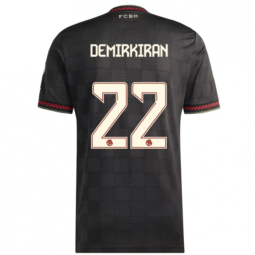 Danxen Kinder Ediz Demirkiran #22 Schwarz Weiß Ausweichtrikot Trikot 2025/26 T-Shirt Österreich