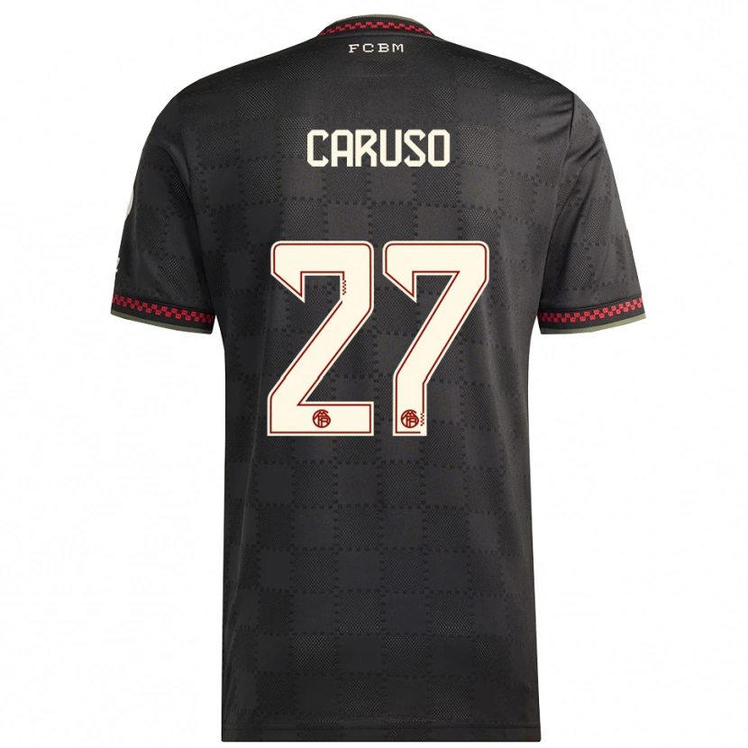 Danxen Kinder Arianna Caruso #27 Schwarz Weiß Ausweichtrikot Trikot 2025/26 T-Shirt Österreich