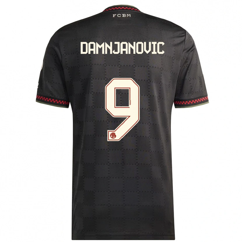 Danxen Kinder Jovana Damnjanovic #9 Schwarz Weiß Ausweichtrikot Trikot 2025/26 T-Shirt Österreich