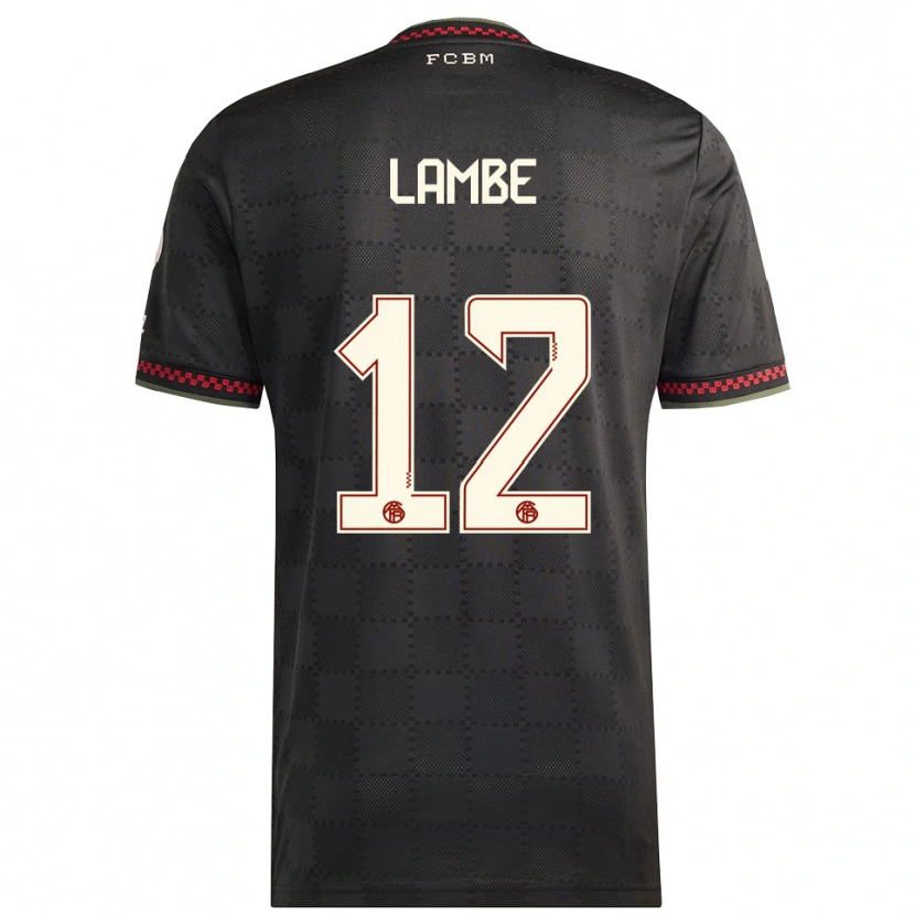Danxen Kinder Allen Junior Lambé #12 Schwarz Weiß Ausweichtrikot Trikot 2025/26 T-Shirt Österreich