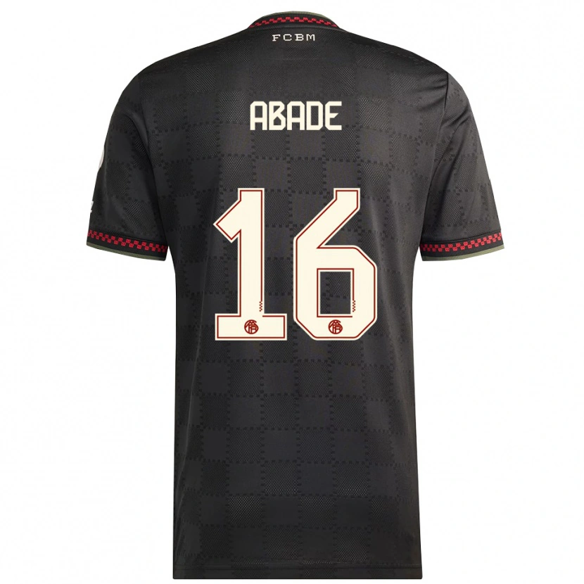 Danxen Kinder Daniel Abade #16 Schwarz Weiß Ausweichtrikot Trikot 2025/26 T-Shirt Österreich