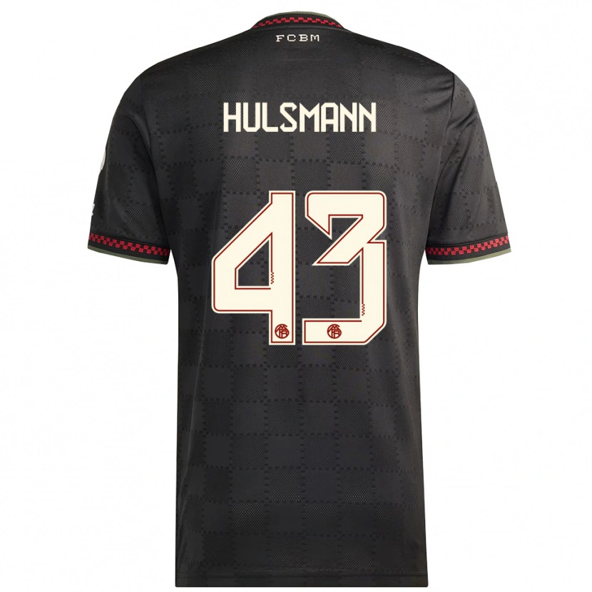 Danxen Kinder Tom Hulsmann #43 Schwarz Weiß Ausweichtrikot Trikot 2025/26 T-Shirt Österreich