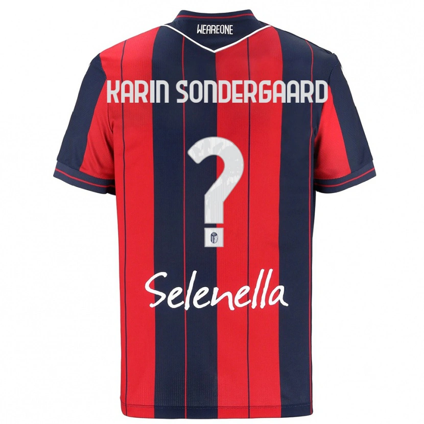 Danxen Herren Alice Karin Sondergaard #0 Rot Marineblau Heimtrikot Trikot 2025/26 T-Shirt Österreich