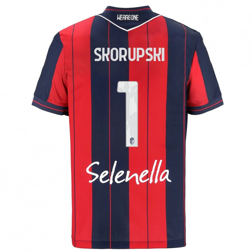Danxen Herren Lukasz Skorupski #1 Rot Marineblau Heimtrikot Trikot 2025/26 T-Shirt Österreich