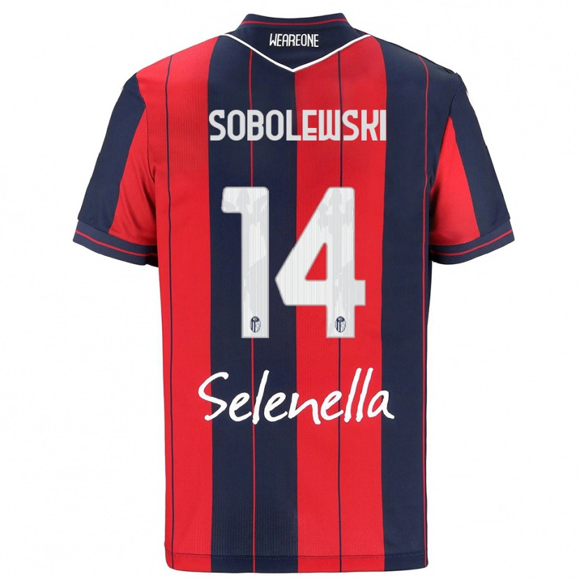 Danxen Herren Konrad Sobolewski #14 Rot Marineblau Heimtrikot Trikot 2025/26 T-Shirt Österreich