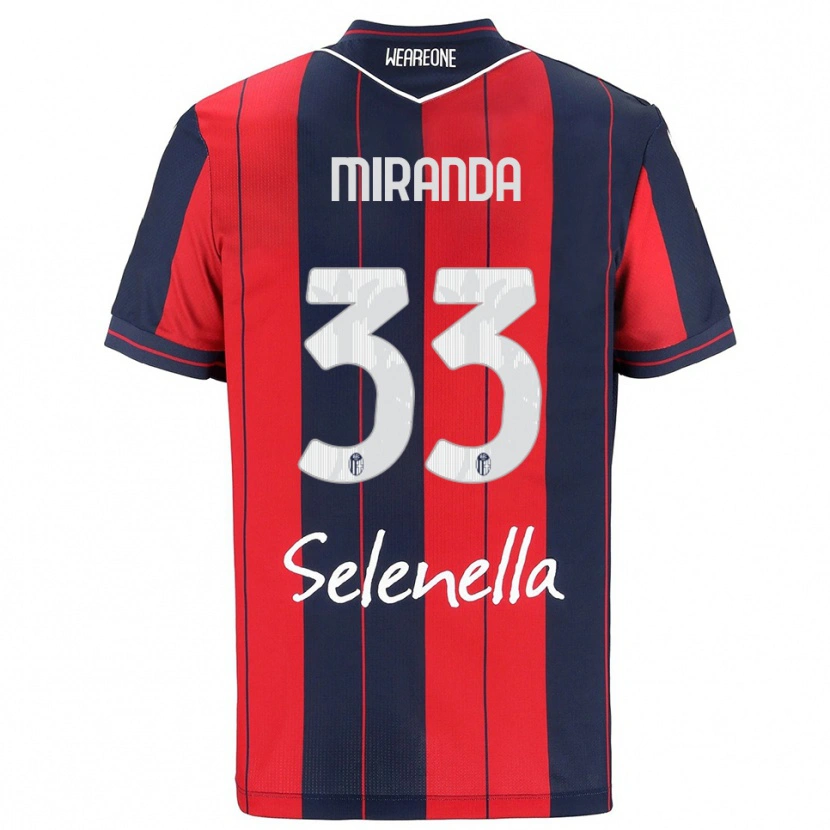 Danxen Herren Juan Miranda #33 Rot Marineblau Heimtrikot Trikot 2025/26 T-Shirt Österreich