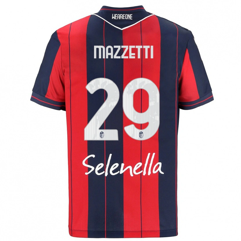 Danxen Herren Gabriele Mazzetti #29 Rot Marineblau Heimtrikot Trikot 2025/26 T-Shirt Österreich