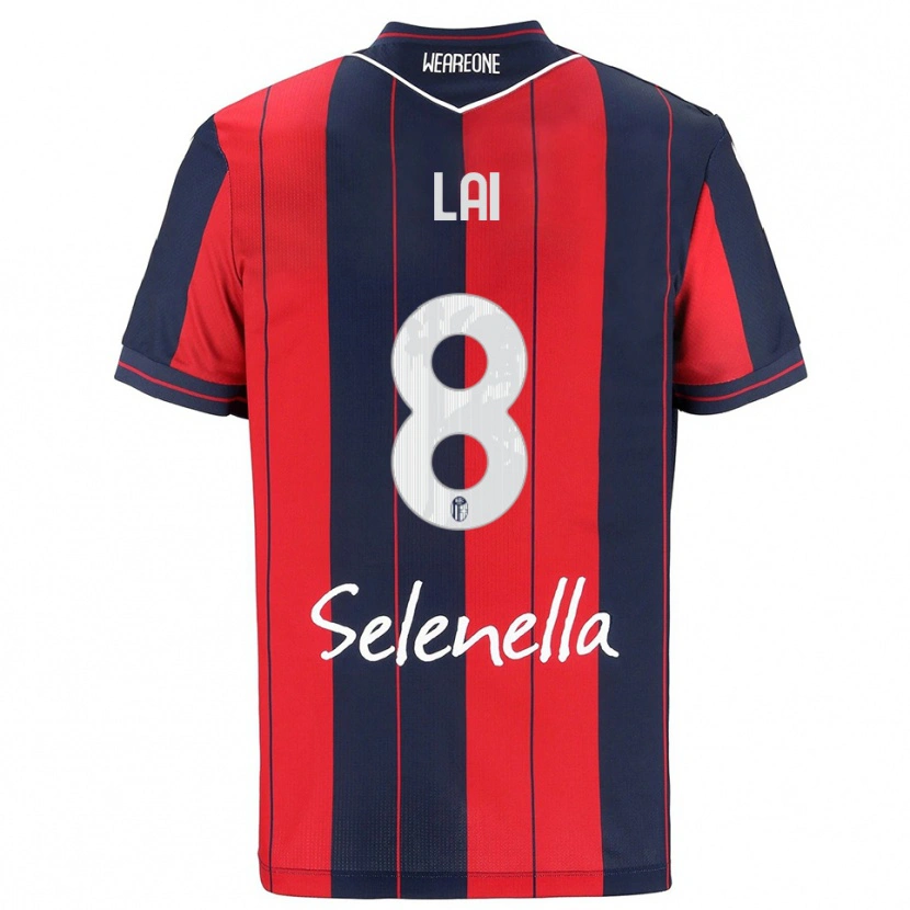 Danxen Herren Luca Lai #8 Rot Marineblau Heimtrikot Trikot 2025/26 T-Shirt Österreich