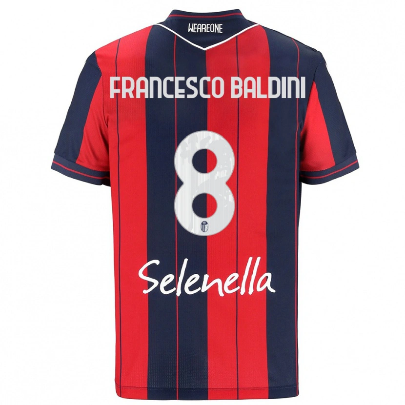 Danxen Herren Giovanni Francesco Baldini #8 Rot Marineblau Heimtrikot Trikot 2025/26 T-Shirt Österreich