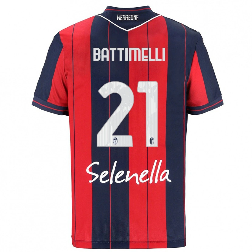 Danxen Herren Giuseppe Battimelli #21 Rot Marineblau Heimtrikot Trikot 2025/26 T-Shirt Österreich