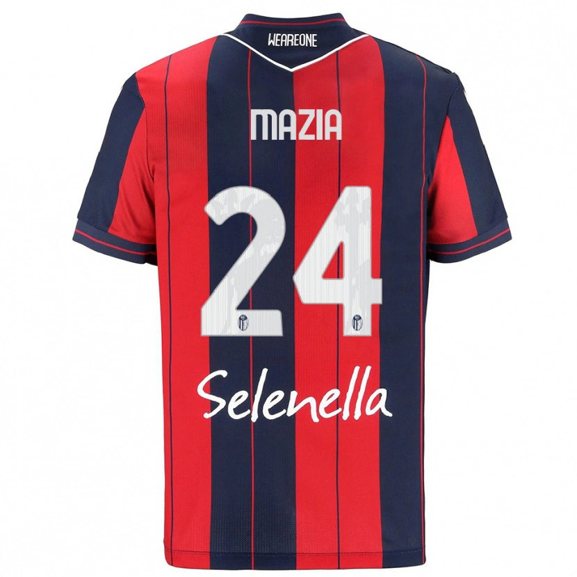 Danxen Herren Andrea Mazia #24 Rot Marineblau Heimtrikot Trikot 2025/26 T-Shirt Österreich