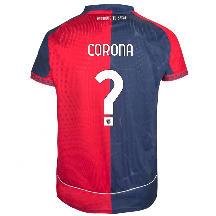 Danxen Herren Leonardo Corona #0 Rot Marineblau Heimtrikot Trikot 2025/26 T-Shirt Österreich