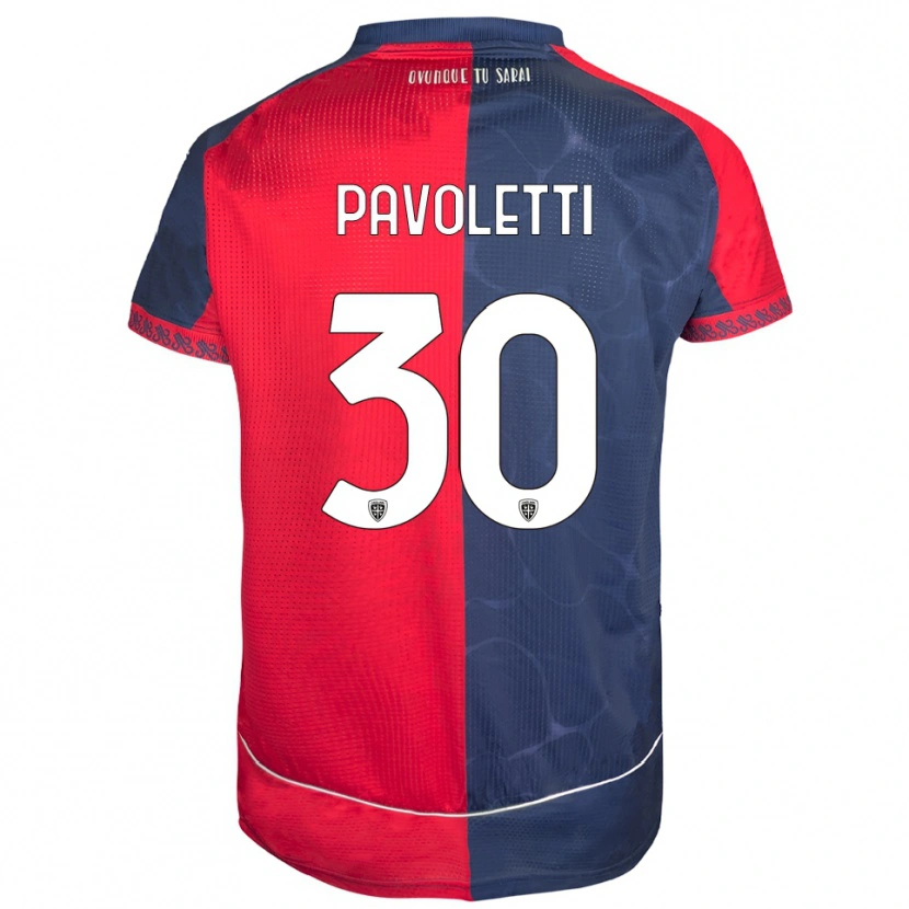 Danxen Herren Leonardo Pavoletti #30 Rot Marineblau Heimtrikot Trikot 2025/26 T-Shirt Österreich