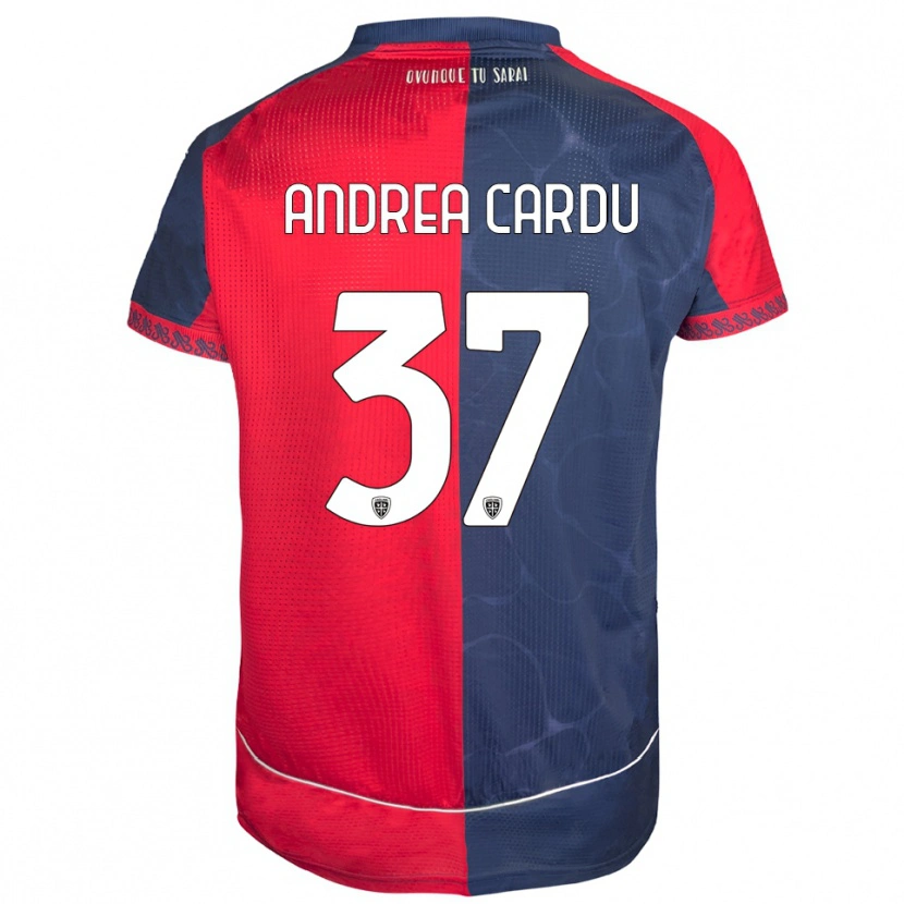 Danxen Herren Giovanni Andrea Cardu #37 Rot Marineblau Heimtrikot Trikot 2025/26 T-Shirt Österreich