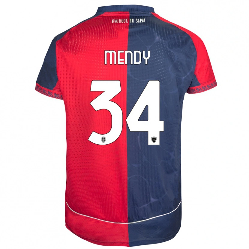 Danxen Herren Paul Mendy #34 Rot Marineblau Heimtrikot Trikot 2025/26 T-Shirt Österreich