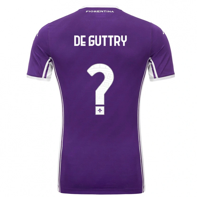 Danxen Herren Elia De Guttry #0 Lila Weiß Heimtrikot Trikot 2025/26 T-Shirt Österreich