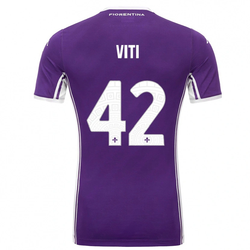 Danxen Herren Mattia Viti #42 Lila Weiß Heimtrikot Trikot 2025/26 T-Shirt Österreich
