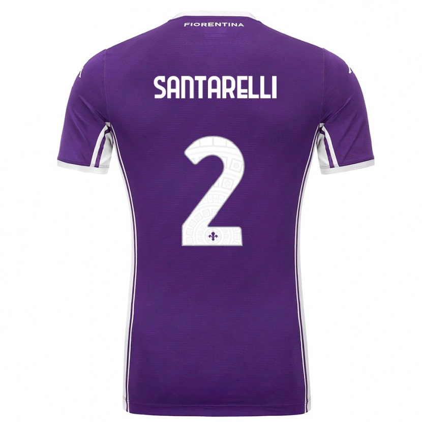Danxen Herren Andrea Santarelli #2 Lila Weiß Heimtrikot Trikot 2025/26 T-Shirt Österreich