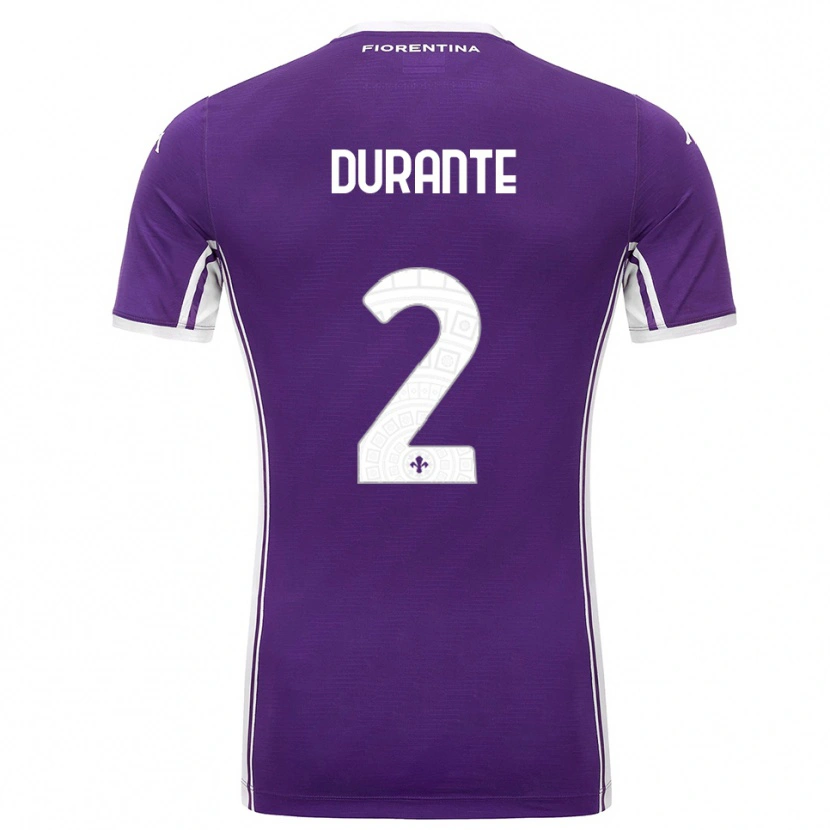Danxen Herren Francesca Durante #2 Lila Weiß Heimtrikot Trikot 2025/26 T-Shirt Österreich