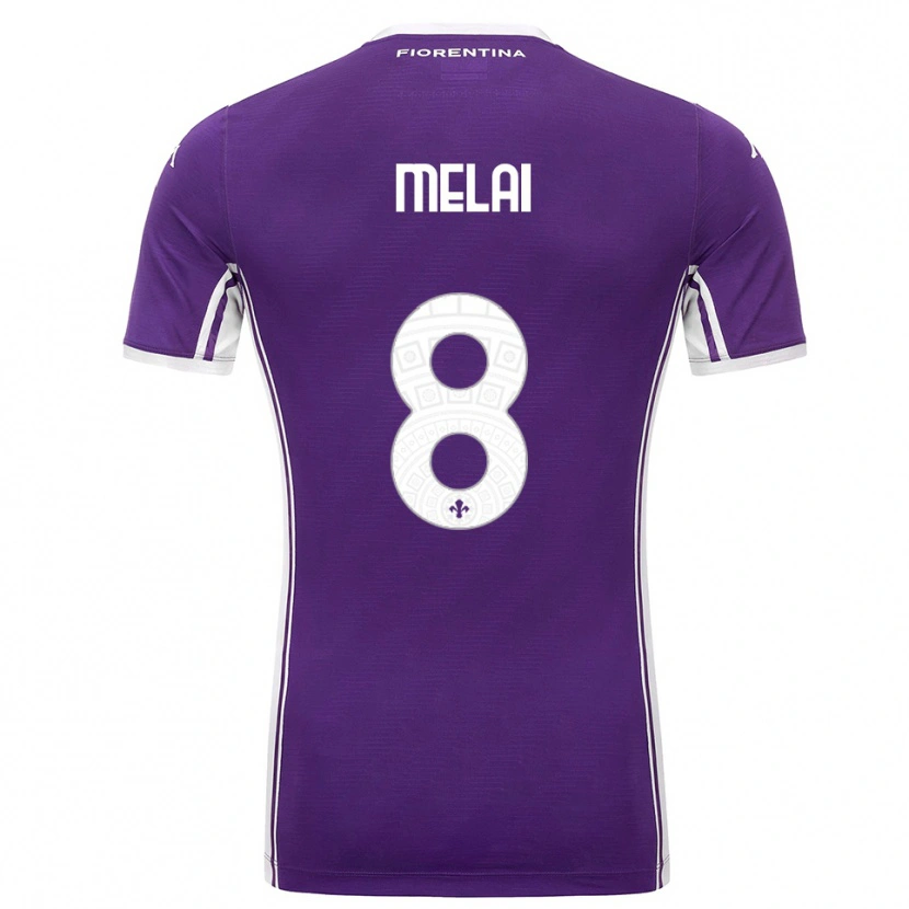 Danxen Herren Christian Melai #8 Lila Weiß Heimtrikot Trikot 2025/26 T-Shirt Österreich