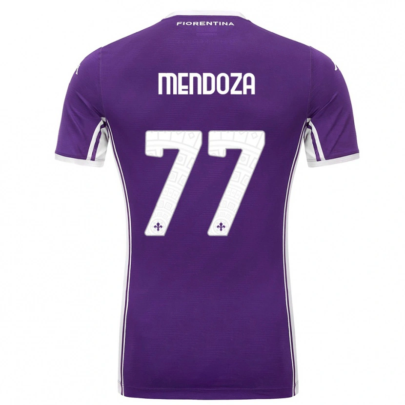 Danxen Herren William Mendoza #77 Lila Weiß Heimtrikot Trikot 2025/26 T-Shirt Österreich