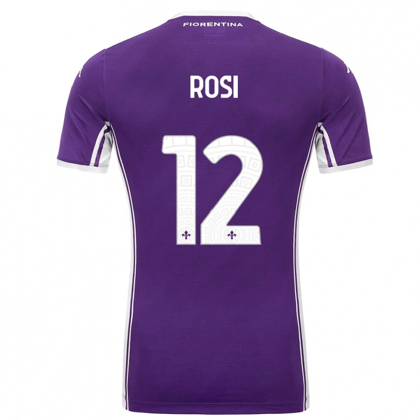 Danxen Herren Ettore Rosi #12 Lila Weiß Heimtrikot Trikot 2025/26 T-Shirt Österreich