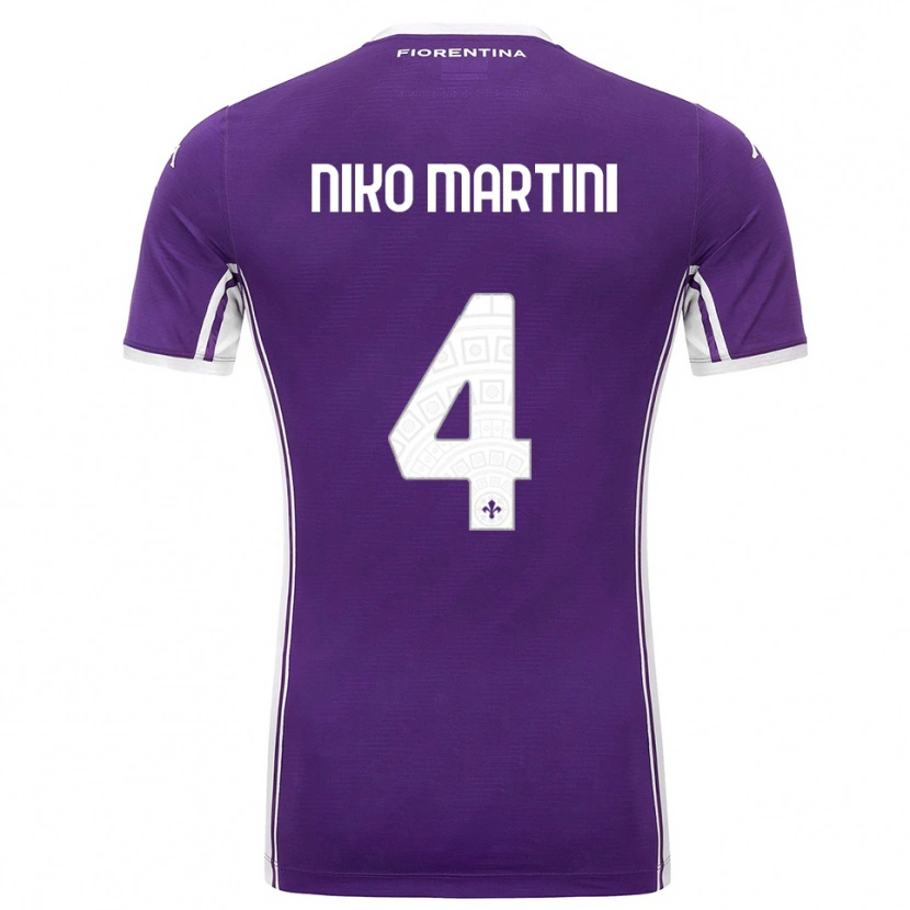 Danxen Herren Niko Martini #4 Lila Weiß Heimtrikot Trikot 2025/26 T-Shirt Österreich