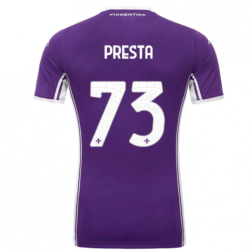 Danxen Herren Francesco Presta #73 Lila Weiß Heimtrikot Trikot 2025/26 T-Shirt Österreich