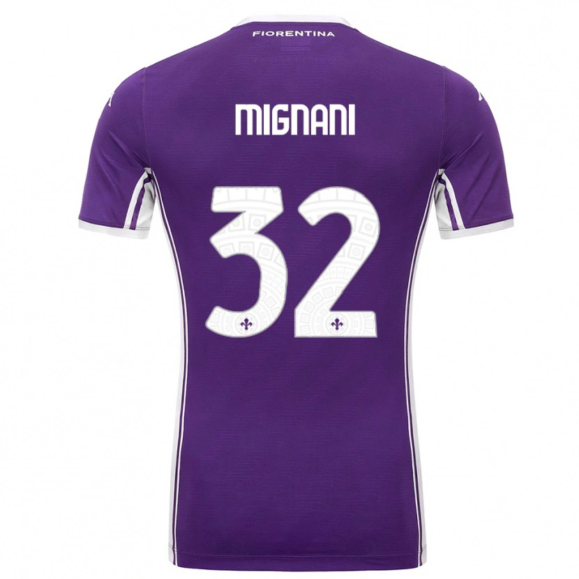 Danxen Herren Carlo Mignani #32 Lila Weiß Heimtrikot Trikot 2025/26 T-Shirt Österreich