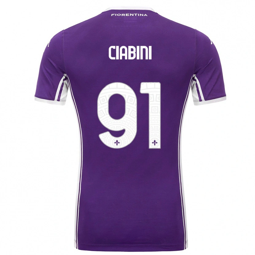 Danxen Herren Giulia Ciabini #91 Lila Weiß Heimtrikot Trikot 2025/26 T-Shirt Österreich