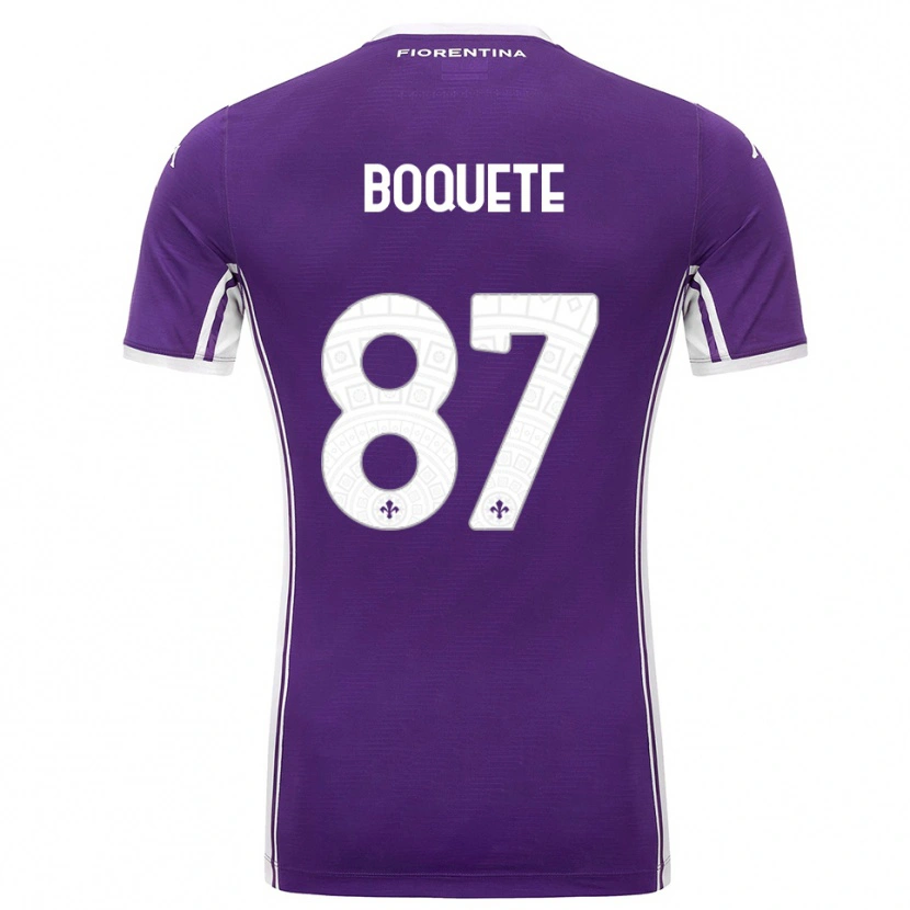 Danxen Herren Verónica Boquete #87 Lila Weiß Heimtrikot Trikot 2025/26 T-Shirt Österreich
