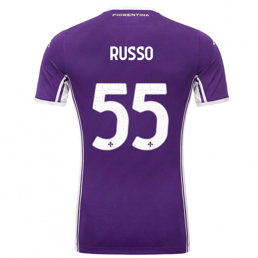 Danxen Herren Federica Russo #55 Lila Weiß Heimtrikot Trikot 2025/26 T-Shirt Österreich