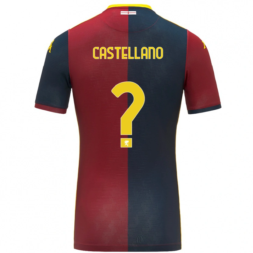 Danxen Herren Cristiano Castellano #0 Rot Königsblau Heimtrikot Trikot 2025/26 T-Shirt Österreich