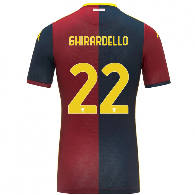 Danxen Herren Tommaso Ghirardello #22 Rot Königsblau Heimtrikot Trikot 2025/26 T-Shirt Österreich