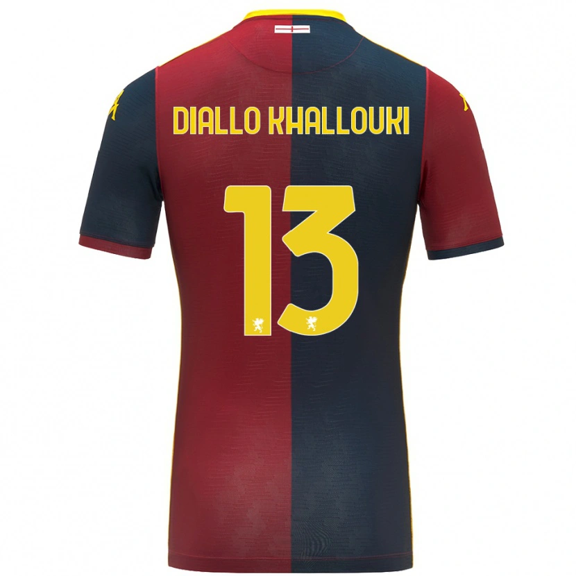 Danxen Herren Siaka Diallo Khallouki #13 Rot Königsblau Heimtrikot Trikot 2025/26 T-Shirt Österreich