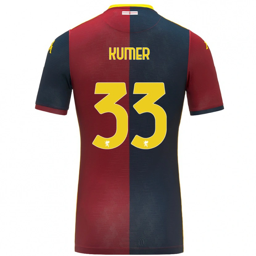 Danxen Herren Alin Kumer Celik #33 Rot Königsblau Heimtrikot Trikot 2025/26 T-Shirt Österreich