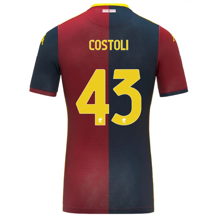 Danxen Herren Lorenzo Costoli #43 Rot Königsblau Heimtrikot Trikot 2025/26 T-Shirt Österreich