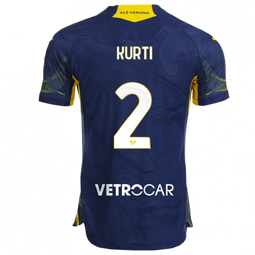Danxen Herren Adi Kurti #2 Marineblau Gelb Heimtrikot Trikot 2025/26 T-Shirt Österreich