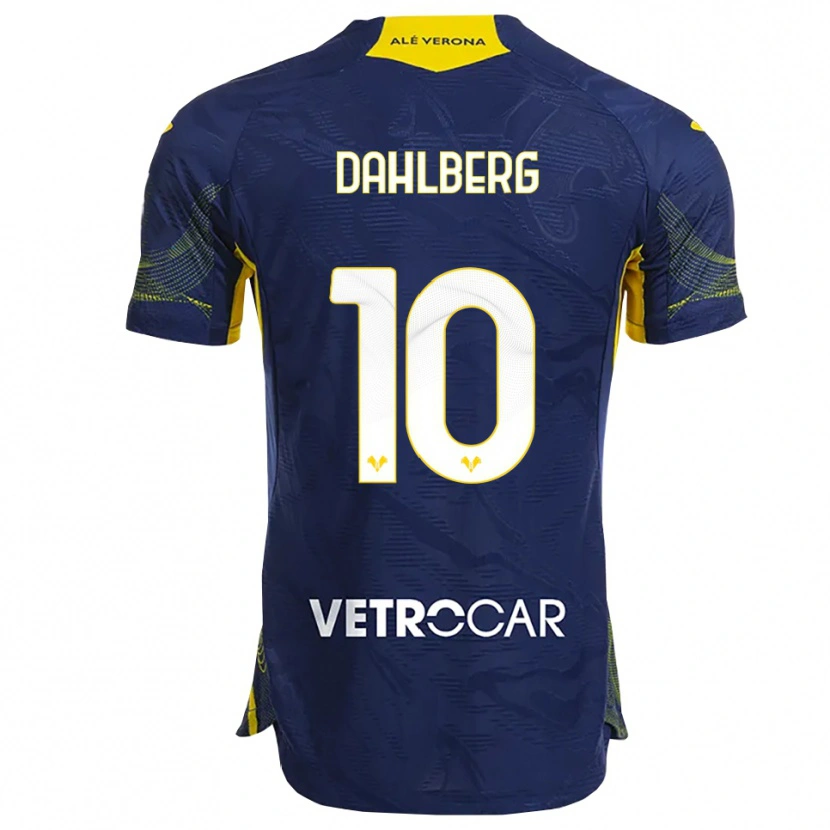 Danxen Herren Jonna Dahlberg #10 Marineblau Gelb Heimtrikot Trikot 2025/26 T-Shirt Österreich