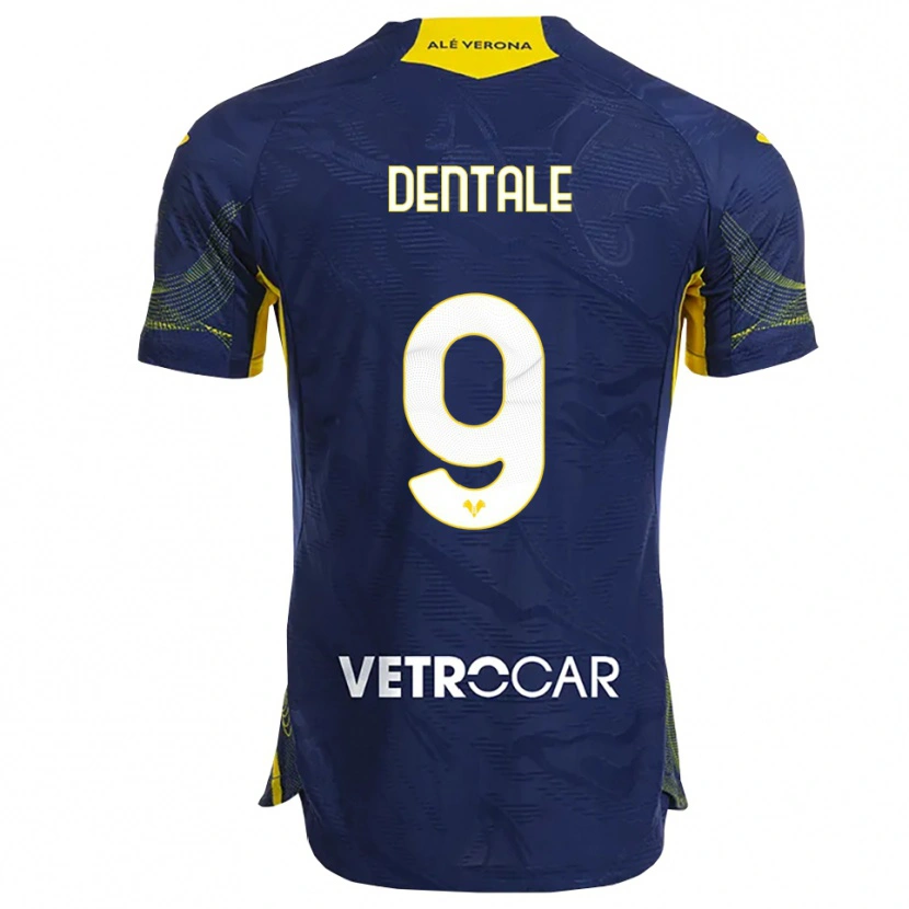Danxen Herren Alessandro Dentale #9 Marineblau Gelb Heimtrikot Trikot 2025/26 T-Shirt Österreich