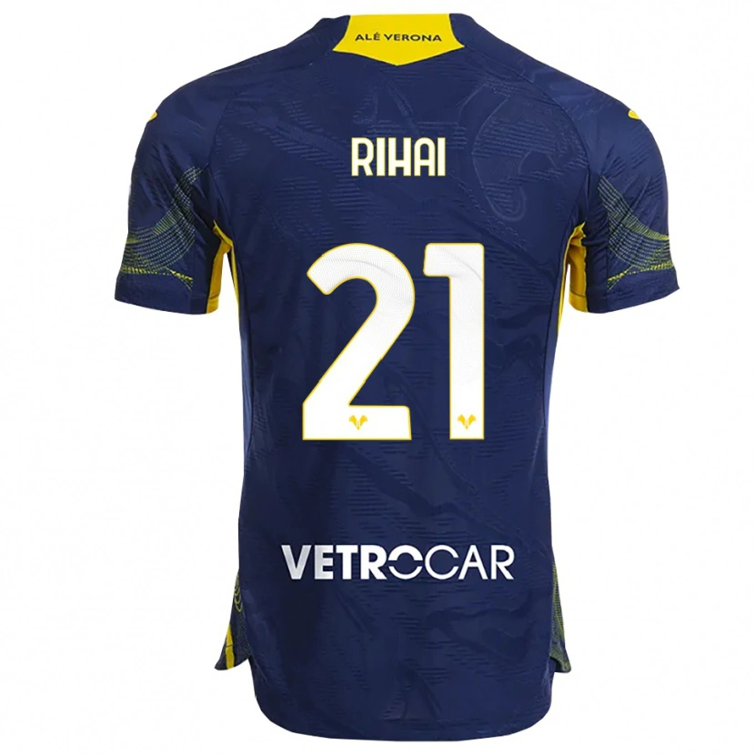 Danxen Herren Aiman Rihai #21 Marineblau Gelb Heimtrikot Trikot 2025/26 T-Shirt Österreich
