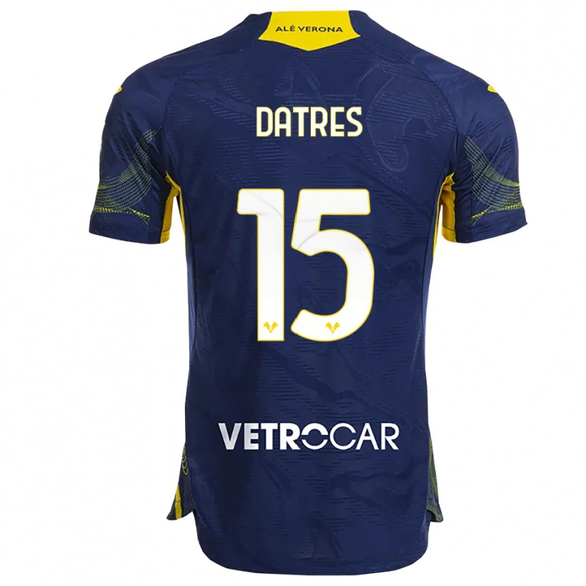 Danxen Herren Gaia Datres #15 Marineblau Gelb Heimtrikot Trikot 2025/26 T-Shirt Österreich