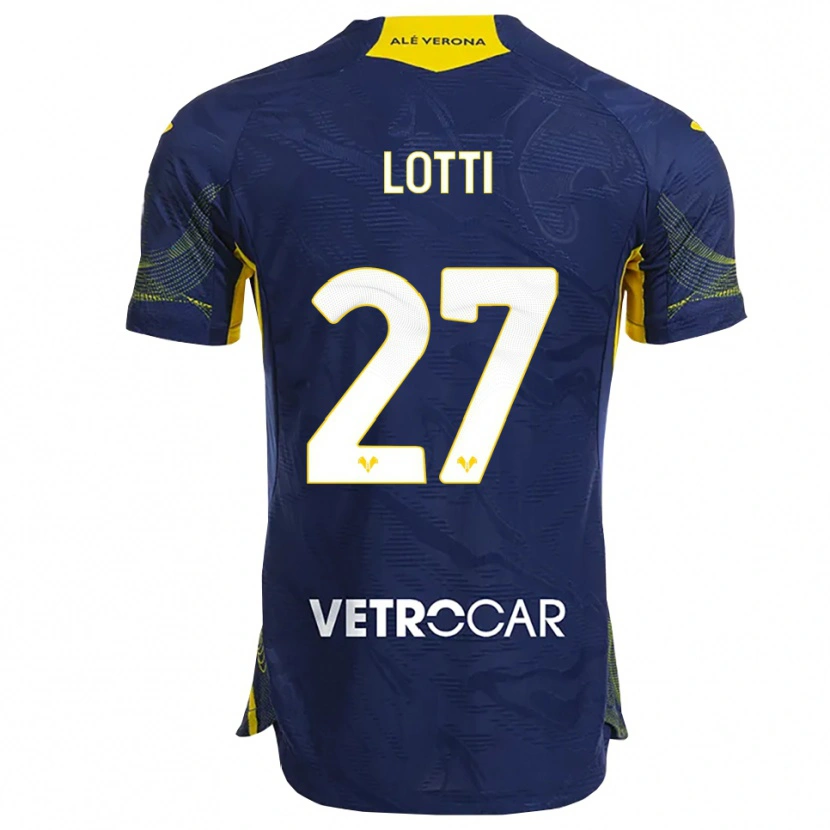 Danxen Herren Irene Lotti #27 Marineblau Gelb Heimtrikot Trikot 2025/26 T-Shirt Österreich