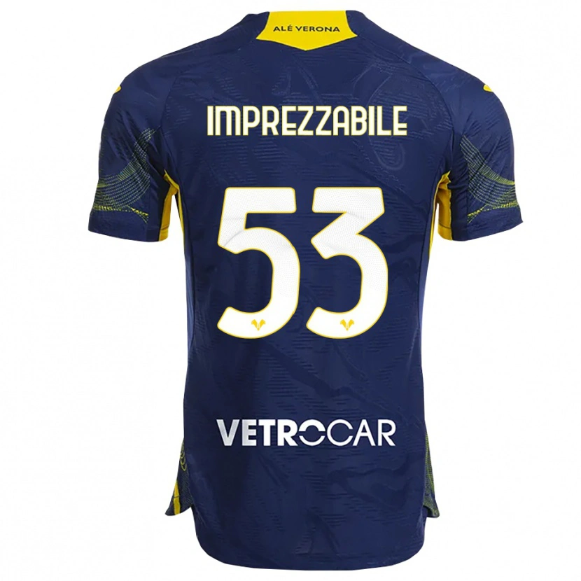 Danxen Herren Francesca Imprezzabile #53 Marineblau Gelb Heimtrikot Trikot 2025/26 T-Shirt Österreich