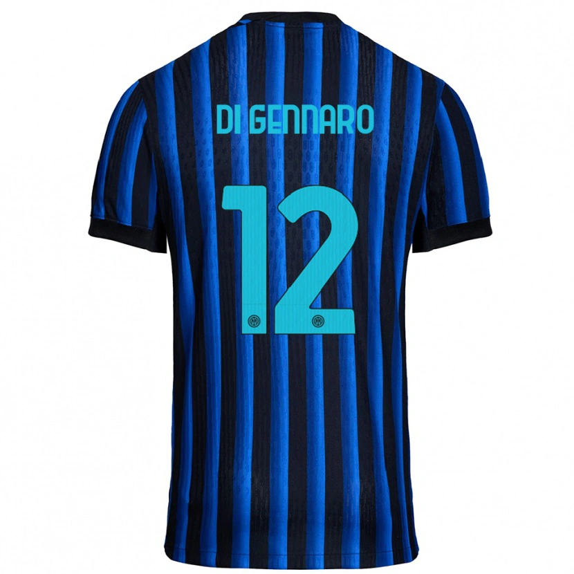 Danxen Herren Raffaele Di Gennaro #12 Schwarz Blau Heimtrikot Trikot 2025/26 T-Shirt Österreich