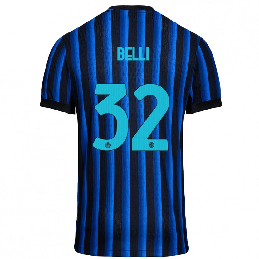 Danxen Herren Elena Belli #32 Schwarz Blau Heimtrikot Trikot 2025/26 T-Shirt Österreich